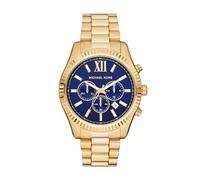 Michael Kors Reloj Lexington para Hombre, Movimiento cronógrafo de Cuarzo de 44 mm con Correa de Acero Inoxidable