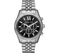 Michael Kors Reloj Lexington para Hombre, Movimiento cronógrafo de Cuarzo de 44 mm con Correa de Acero Inoxidable