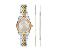 Michael Kors Reloj Lexington para Mujer, 26mm Movimiento de Cuarzo a Tres Agujas con Correa de Acero Inoxidable, Tono Dorado y Tono Plateado, 26 mm