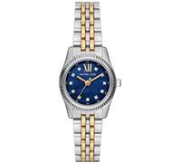 Michael Kors Reloj Lexington para Mujer, 26mm Movimiento de Cuarzo a Tres Agujas con Correa de Acero Inoxidable, Azul Cerceta y Tono Plateado, 26 mm