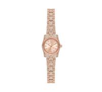 Michael Kors Reloj Lexington para Mujer, Movimiento de Cuarzo de Tres Agujas de 19 mm con Correa de Acero Inoxidable o Piel, Rosa melocotón, 19 mm
