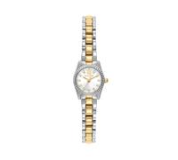 Michael Kors Reloj Lexington para Mujer, Movimiento de Cuarzo de Tres Agujas de 19 mm con Correa de Acero Inoxidable o Piel, Plata y Oro, 19 mm