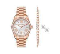 Michael Kors Reloj Lexington para Mujer, Movimiento de Cuarzo de Tres Agujas de 38 mm con Correa de Acero Inoxidable o Piel