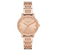 Michael Kors Reloj Melissa para mujer, movimiento de cuarzo a tres agujas con correa de acero inoxidable, Tono oro rosa, 36 mm