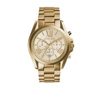 Michael Kors - Reloj para Mujer Bradshaw, Caja de 43 mm, Movimiento cronógrafo de Cuarzo, Correa de Acero Inoxidable