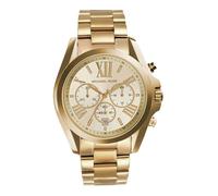Michael Kors - Reloj para Mujer Bradshaw, Caja de 43 mm, Movimiento cronógrafo de Cuarzo, Correa de Acero Inoxidable