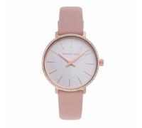 Michael Kors - Reloj Pyper analógico de Cuarzo con Correa de Piel Rosa para Mujer MK2803