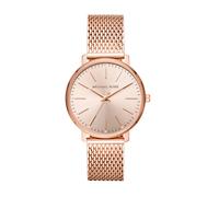 Michael Kors - Reloj de Cuarzo Pyper con Correa de Acero Inoxidable de Malla en Tono Dorado Rosa foe para Mujer MK4340