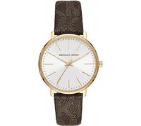 Michael Kors Reloj Pyper para Mujer, Movimiento trifásico de Cuarzo con Correa de PVC