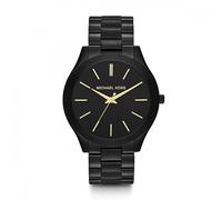 Michael Kors Reloj Slim Runway para Mujer, 42 mm, Movimiento de Cuarzo a Tres Agujas con Correa de Acero Inoxidable, 42 mm, Tono Dorado y Negro