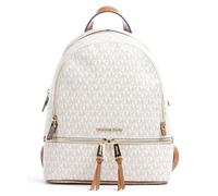 Michael Kors Rhea Zip Mochila marfil, lona, mujer, 11L