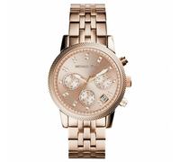 Michael Kors Ritz Ladies Watch Esfera cronógrafo Pulsera de oro rosa MK6077