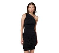 Michael Kors Ruched One Shoulder Mini Dress Vestido Informal, Negro, XS para Mujer