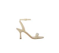 Michael Kors- Sandalia Carrie Adornada con Malla de Cadena con Brillantina- Shoes- Mujer- Amarillo- 38 EU- Sandalia Carrie Adornada con Malla de Cadena con Brillantina