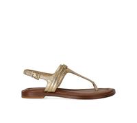 Michael Kors - Sandalia de dedo dorada con logo - Shoes - Mujer - Amarillo - 38 1/2 EU -