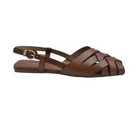 Michael Kors - Sandalia Irene con Tiras Cruzadas y Hebilla Trasera de Cuero - Shoes - Mujer - Marrón - 39 EU -