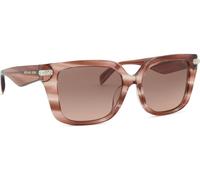 Michael Kors Mujer Sunglass MK2275BU Santo Domingo - Color del Marco: Rosa y cuerno, Color de la Lente: Marrón Rosa