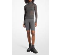 Michael Kors Sheer Long Sleeve Top In Grey Talla: L | Blusas Outlet | Mujer | Gris