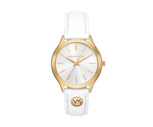 Michael Kors Slim Runway Dam 38 mm guldtonat rostfritt stål klocka, MK7544