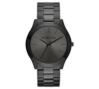 Michael Kors Slim Runway Esfera Negra Correa inoxidable Reloj Hombre MK8507