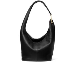 Michael Kors Slouched Leather Shoulder Bag In Black Talla: OS | Bandoleras Outlet | Mujer | Negro