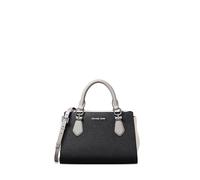 Michael Kors Small Crossbody Bag, Bolso Cruzado pequeño Marilyn Mujer, Herrajes Plateados/Negro Multicolor