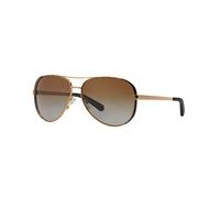 Michael Kors MK5004 Chelsea Aviador Gafas de Sol Polarizadas Dorado Con / Marrón