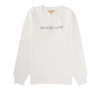 Michael Kors- Suéter de Algodón con Logotipo Estampado- Sweatshirts & Hoodies- Mujer- Blanco- S- Suéter de Algodón con Logotipo Estampado
