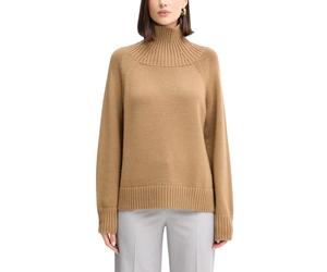 Michael Kors- Suéter de Cuello Alto de Lana- Knitwear- Mujer- Beige- S- Suéter de Cuello Alto de Lana