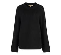 Michael Kors- Suéter de Lana Merino de Canalé- Knitwear- Mujer- Negro- M- Suéter de Lana Merino de Canalé
