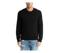 Michael Kors- Suéter liso con bordados de logo- Knitwear- Hombre- Negro- L- Suéter liso con bordados de logo