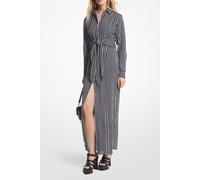 Michael Kors Tie Detail Maxi Shirt Dress In Stripe Talla: S | Blusón Outlet | Mujer