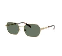 Michael Kors Unisex Sunglass Saint Martin - Color del Marco: Dorado claro brillante, Color de la Lente: Verde liso