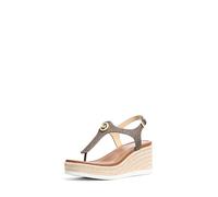 Michael Kors Val Thong Wedge para mujer, Marrón, 38 EU