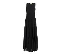 Michael Kors- Vestido Negro con Smocked Tank- Dresses- Mujer- Negro- S- Vestido Negro con Smocked Tank