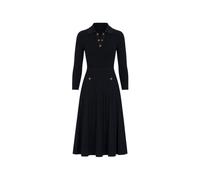 Michael Kors - Vestido Suéter Polo de Punto Elástico - Dresses - Mujer - Negro - M -