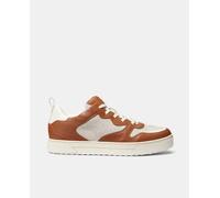 Michael Kors Zapatillas Baxter de hombre tipo casco bajas en piel con logotipo. Marrón 42/9