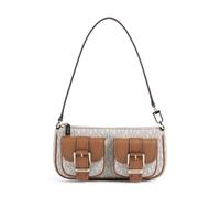 Michael Kors Zoe Bolso de hombro marfil/marrón, imitación de cuero, mujer