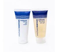 Michael Marcus RealEyes & Refresh Eye Duo - Crema y gel hidratante para ojos que favorece la firmeza y elasticidad, reafirma y reduce la hinchaz