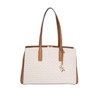 Michael Kors Laila Bolsa shopping marfil/marrón, lona, mujer