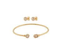 Michael Kors Premium Mujer Pulsera de plata de ley en tono dorado, MKC1852SET