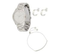 MICHAEL Michael Kors Conjunto de joyería 'SLIM RUNWAY' plata / blanco One Size plata / blanco
