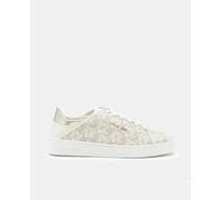 Michael Michael Kors Michael Michael Kors - Zapatillas Jenny de mujer tipo casco bajas logo estampado. Beige Talla 39