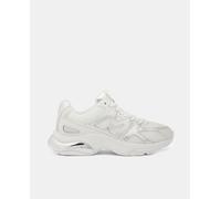 MICHAEL KORS Kit Trainer Extreme, Sneaker Mujer, Optic White/Silver, 39.5 EU