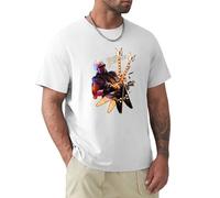 Michael Schenker - Camiseta de manga corta para hombre, 100 % algodón, estilo informal, color blanco, blanco, L