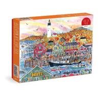 Galison Rompecabezas Autumn by the Sea de Michael Storrings, multicolor, 1000 piezas