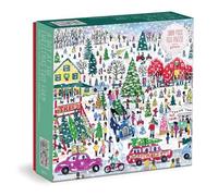 Galison 9780735375840 Michael Storrings Christmas Tree Farm Jigsaw Puzzle, Multicoloured, 1000 Pieces