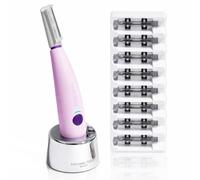 Michael Todd Beauty Sonicsmooth Dermaplane - Maquinilla de afeitar para mujer y cortadora de cejas, sistema Dermaplaning, removedor de pezuñas de melocotón, 8 semanas
