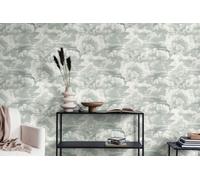MICHALSKY Papel Tapiz Con Nubes En Tono Gris - Blanco, Gris
