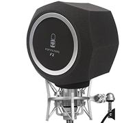 Michear Pantalla de viento para micrófono, portátil, insonorizante, cubierta de espuma, filtro de reflejo absorbente de sonido para cabina vocal profesional, hogar, estudio en vivo